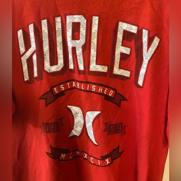 Hurley Red Short Sleeve Tee - Picture 3 of 4